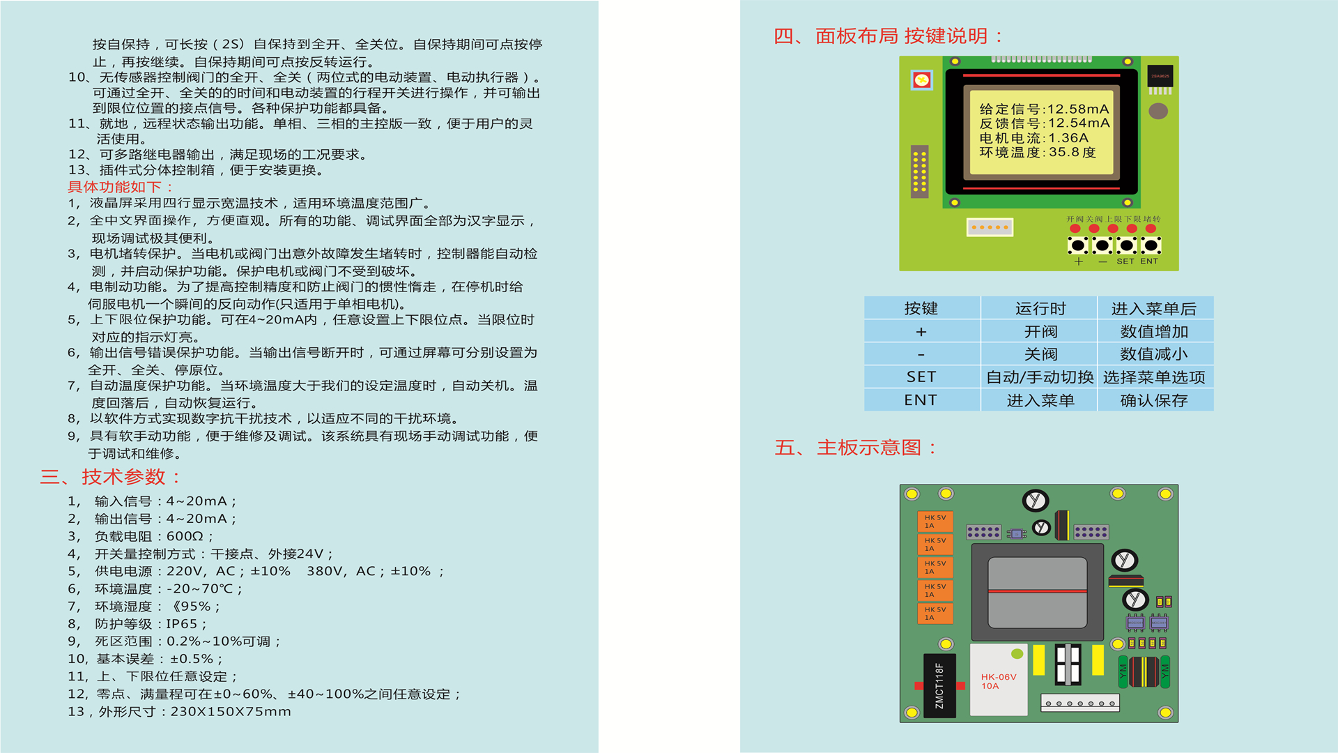 执行器智能分体控制箱HLSP系列说明书3